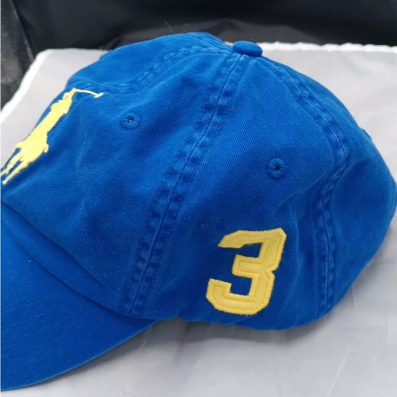 Vintage Polo Ralph Lauren Blue Wash Cotton Cap #3 Cotton Adjustable Dad Hat - Picture 4 of 4